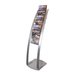 Floor Stand, 6 Compartments, 13"x16-1/2"x49", Silver offers