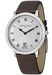 Frederique Constant Women's Frederique Constant Slim Line Silver Dial Brown Satin Strap offers