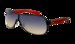 Ray Ban RB3471 Youngster Sunglasses Matte Black Red Ruber Frame w Gradient Blue Lens offers